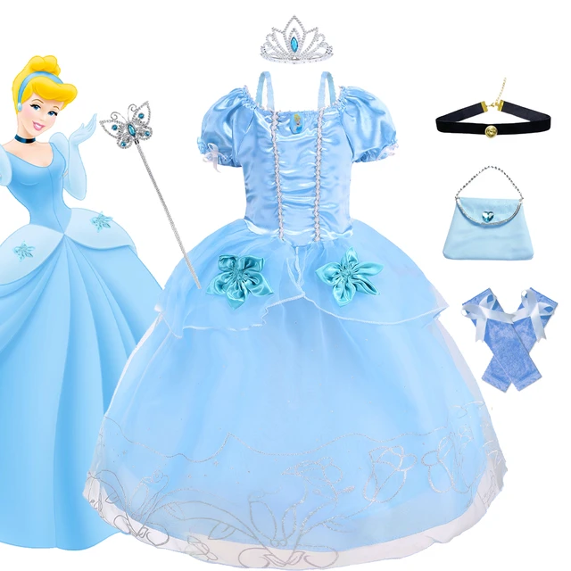 Festa de aniversário vestidos de bola princesa traje menina cinderela  vestido crianças - AliExpress