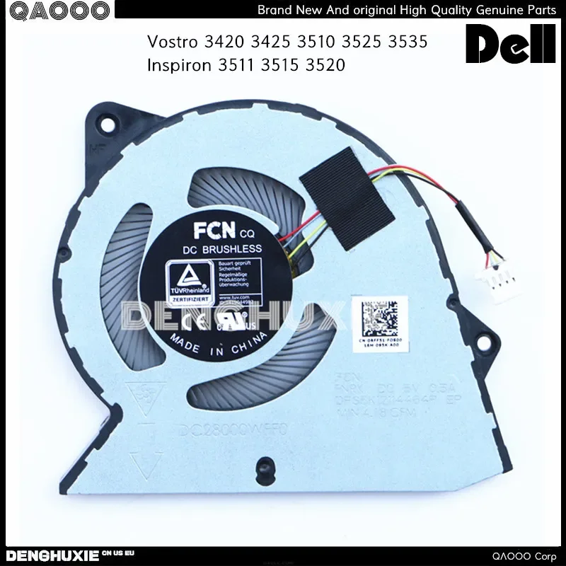 0RFF51 DC28000WFF0 FAN For Laptop DELL Vostro 3420 3510 3525 3530 3535 Inspiron 3511 3515 3520 3530 CPU COOLING FAN