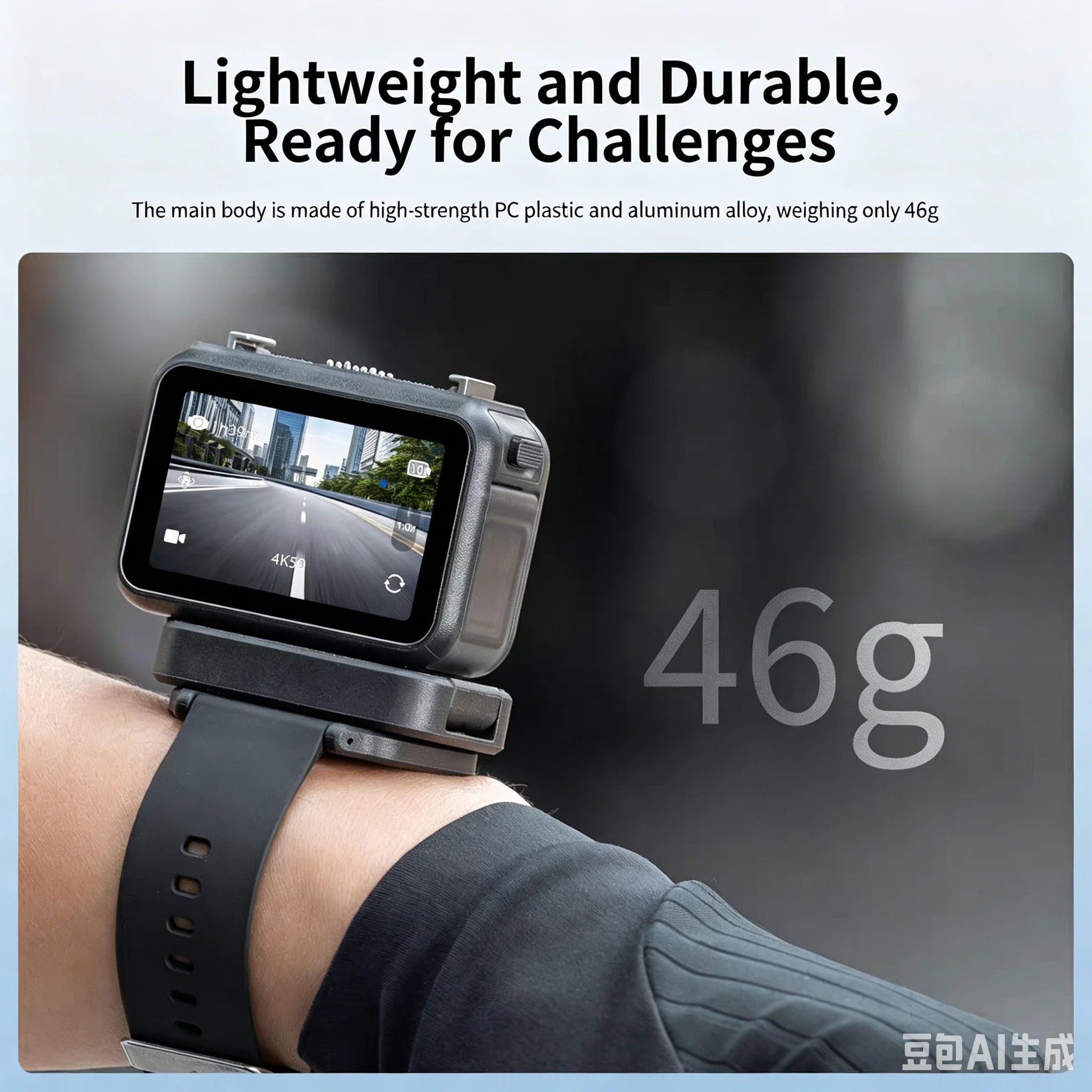 DJI 오즈모 액션 6 / 나노, 360용 스몰리그 액션 카메라 손목 스트랩 마운트 ° 회전식 손목 마운트 수평 및 수직 촬영