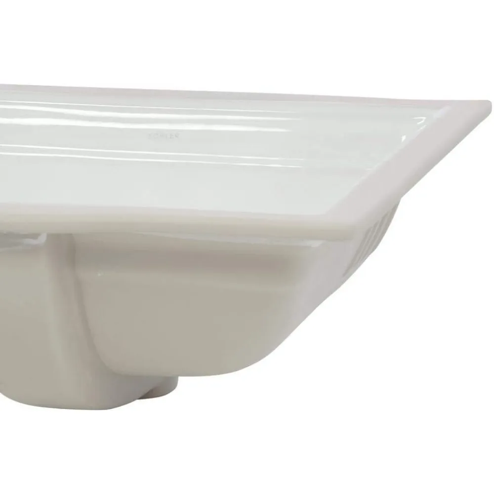 Memoirs Undercounter Lavatory, White, 5" To 6" Product Dimensions	17.31D x 8.63H 5