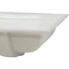 Memoirs Undercounter Lavatory, White, 5" To 6" Product Dimensions	17.31D x 8.63H 5