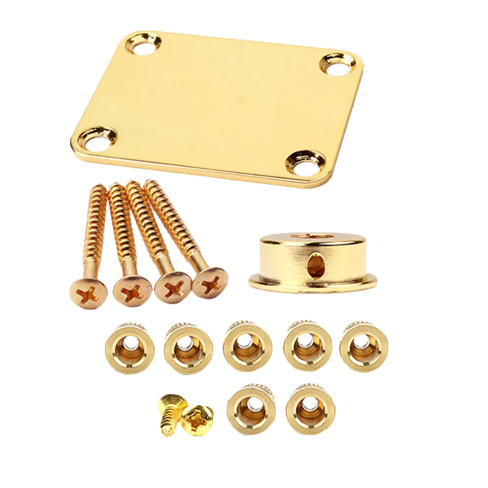 

Reinforcement Board Set Neck Plate Guitar Mounting Replacement Accessory Back Metal Bass