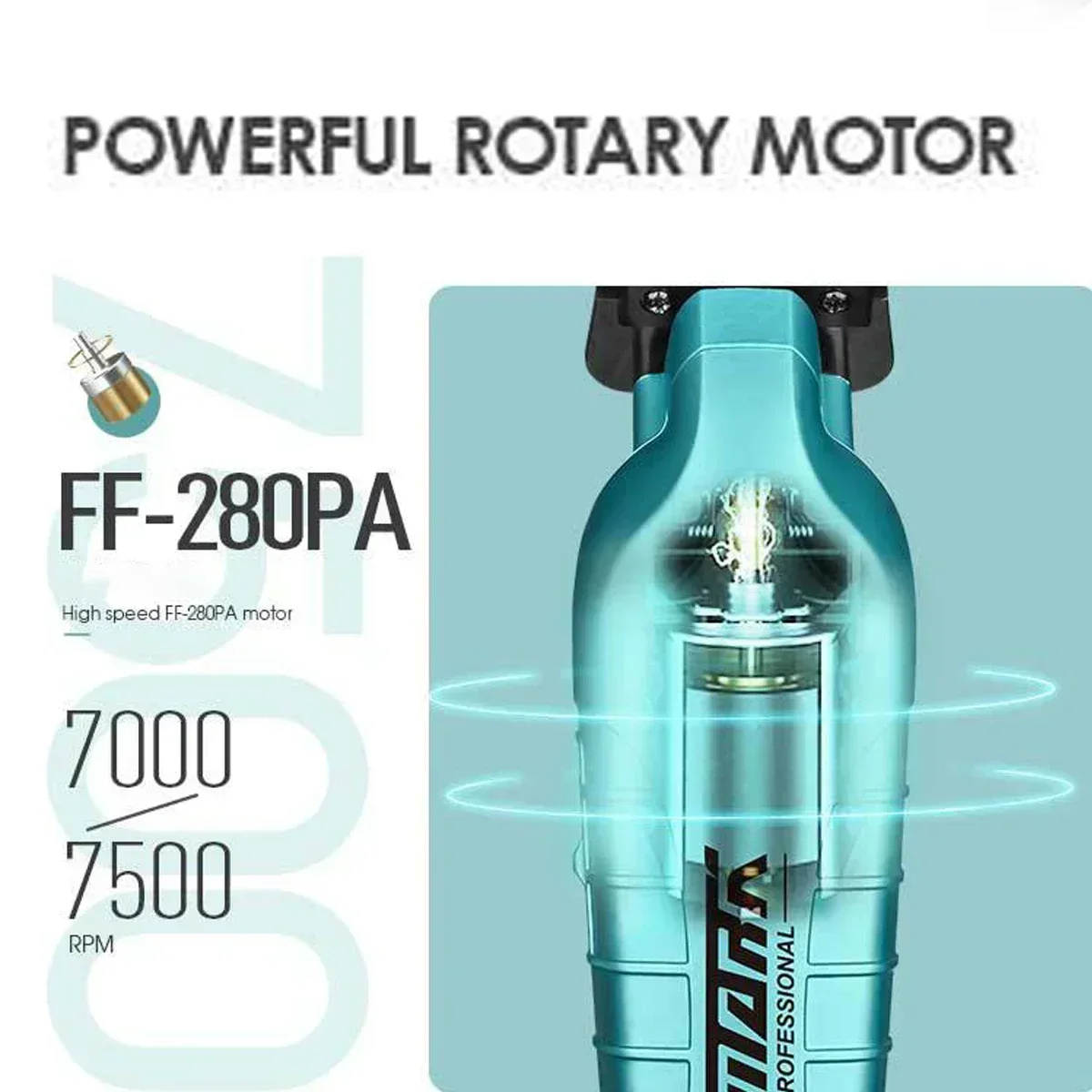 Wmark-男性用プロフェッショナルコードレス電動バリカン、バリカン