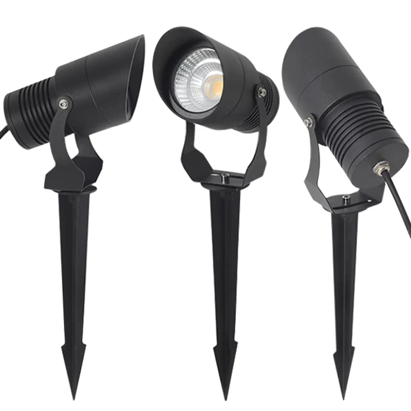 LED COB Spike Lawn Lamp 12W 15W 10W7W Outdoor Garden lighting Waterproof Lighting AC85~265V DC12V lawn lamp garden lighting outdoor led floodlight