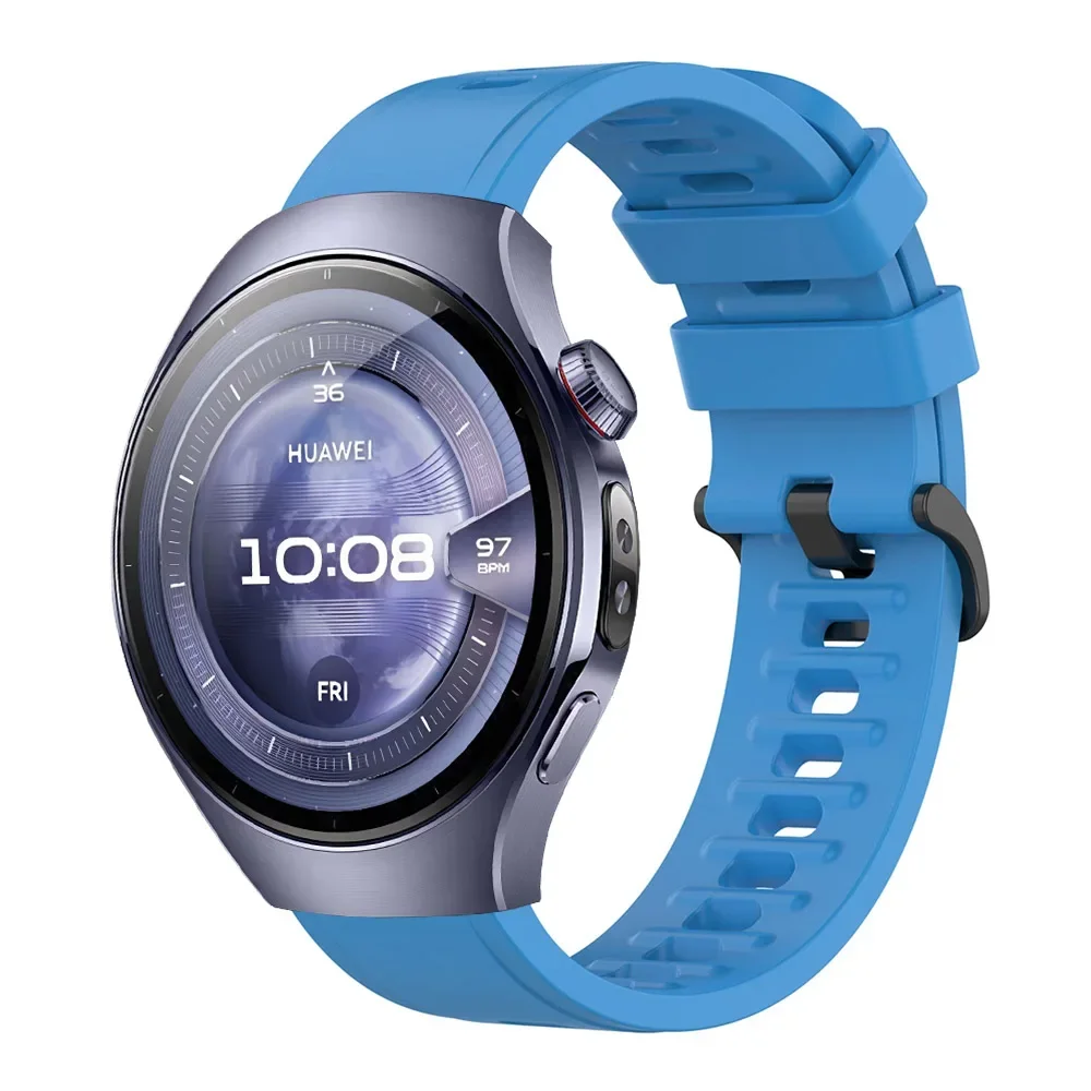 Premium Silicone Strap for Smartwatches - Adjustable 22mm/20mm Wristband in Sleek Design