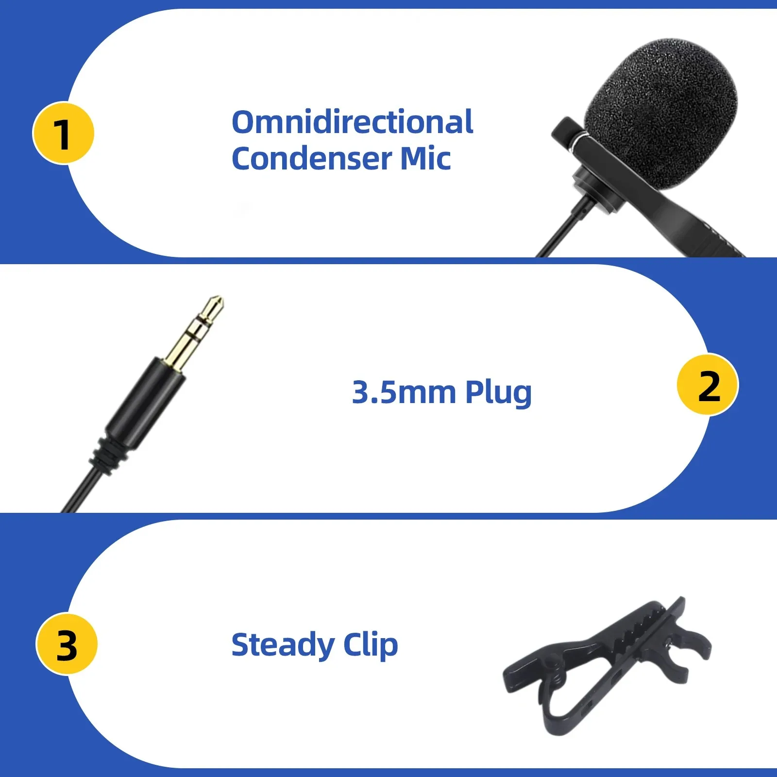 CaTeFo 2팩 라발리에 마이크 (DJI Mic 2 / RODE Wireless G..