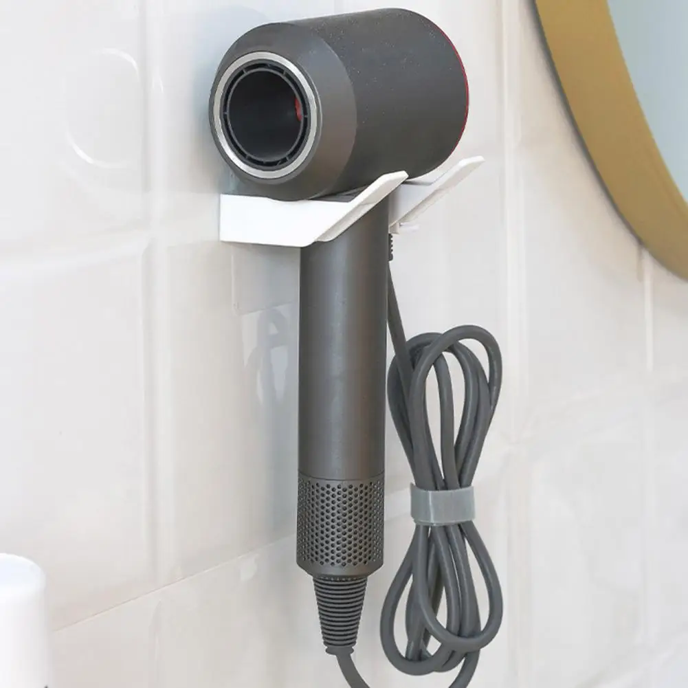 

Hair Dryer Holder Wall-mounted Hair Dryer Stand with Anti-slip Self-adhesive Holder Great Load Bearing for Waterproof Storage