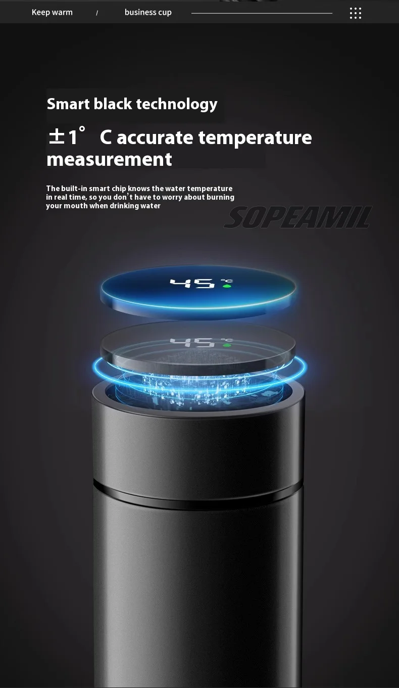 Car Vacuum Cup Thermos Mug Temperature Display Coffee Cup Mercedes-Benz A C E S Class A35 A45 C43 CLA CLS GLA GLC GLK ML SL Vito