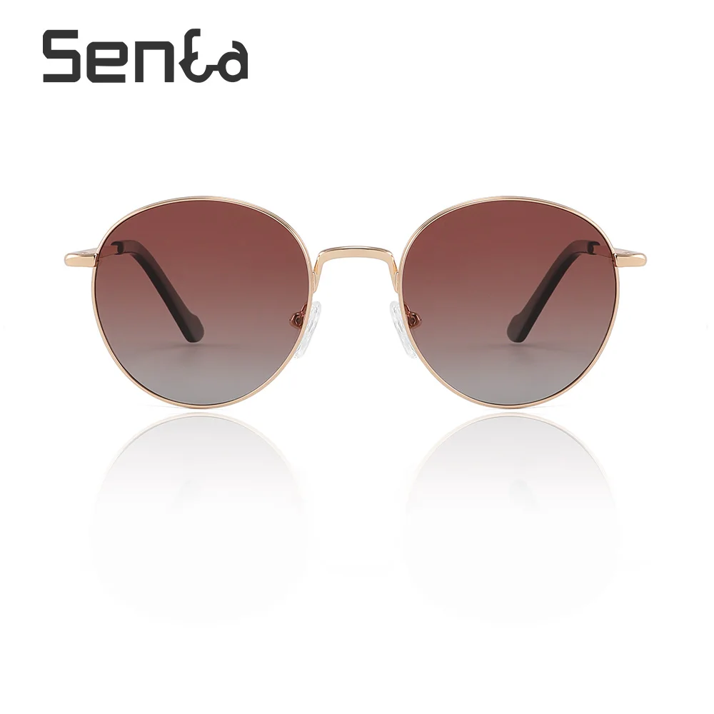 

Мужские солнцезащитные очки в металлической оправе, с круглыми поляризованными линзами