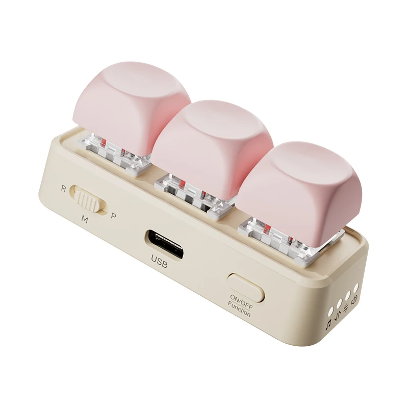 HanlinYue Pink Free3 미니 블루투스 키보드는 수직 짧은 필름 위아래 전환, 리더 페이지 넘김, 코보 지원 기능을 제공합니다.