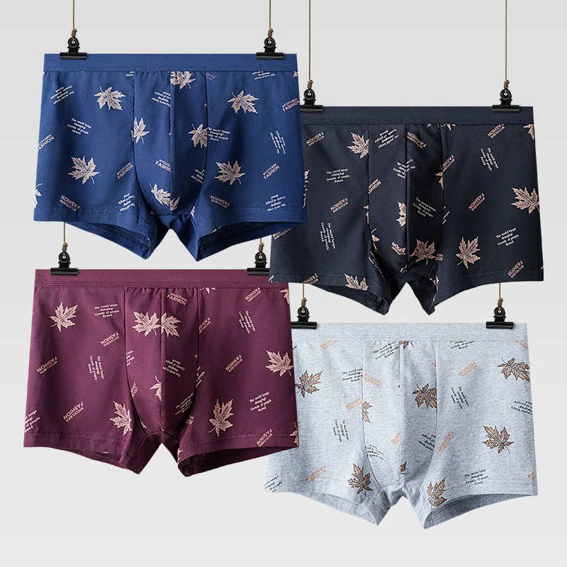 

L-xxxxl Men's Underpants Sexy Fashion Checkered Flat Corner Pants Mid Waist Sports Comfortable Underwear Men's Underwear