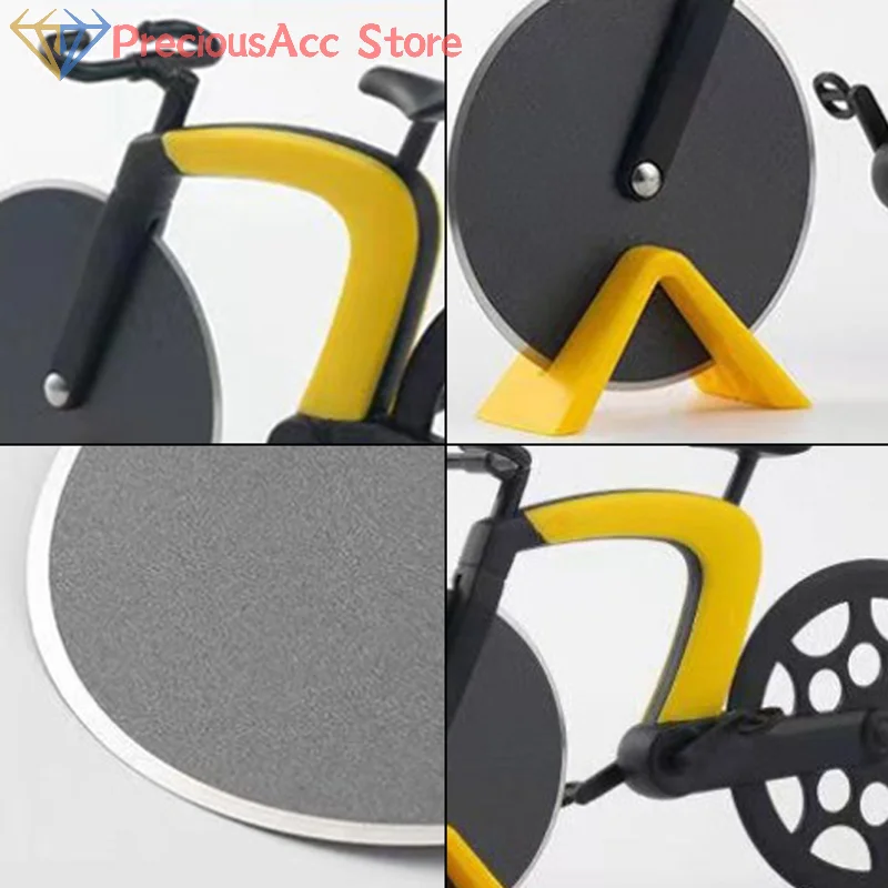 Creative Pizza Cutter Bicycle Shape Pizza Cutter Reusable Slicer Picnic Practical Stainless Steel Kitchen Accessories pizza cutter pizza roller