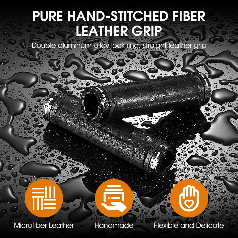 WEST BIKING Bicycle Microfiber Leather Handlebar Grips Shock Absorption Anti-Slip Mountain Bike Handle Bar Grips MTB Accessories