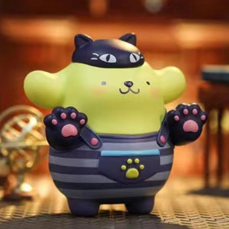 Cartoon Cinnamoroll Dog Melody Pom Pom Pom Purin Pochacco Kitty Sanirios Naughty League Series Anime Action Figure Dolls Toys Gifts