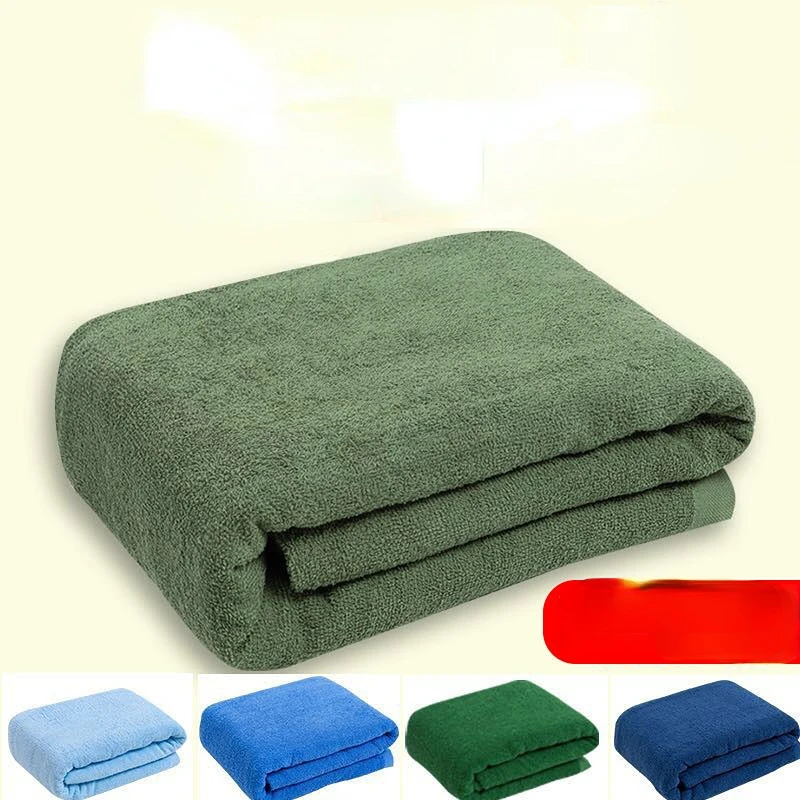 

Blankets Army Green Quilts Military Training Towel Solid Color Bedspreads Soft Quality Plead for Sofa Home Bed Cover Throws