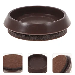 Fixed Caster Cup Round Rugs for Chairs Furniture Felt Pads Hardwood Floors
