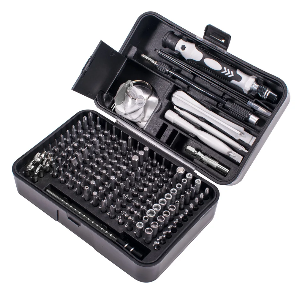 Jeu de tournevis de précision 170 en 1 pour téléphone portable, outil de réparation  d'horloge, embout Torx Phillips magnétique, Kit Combo de douilles