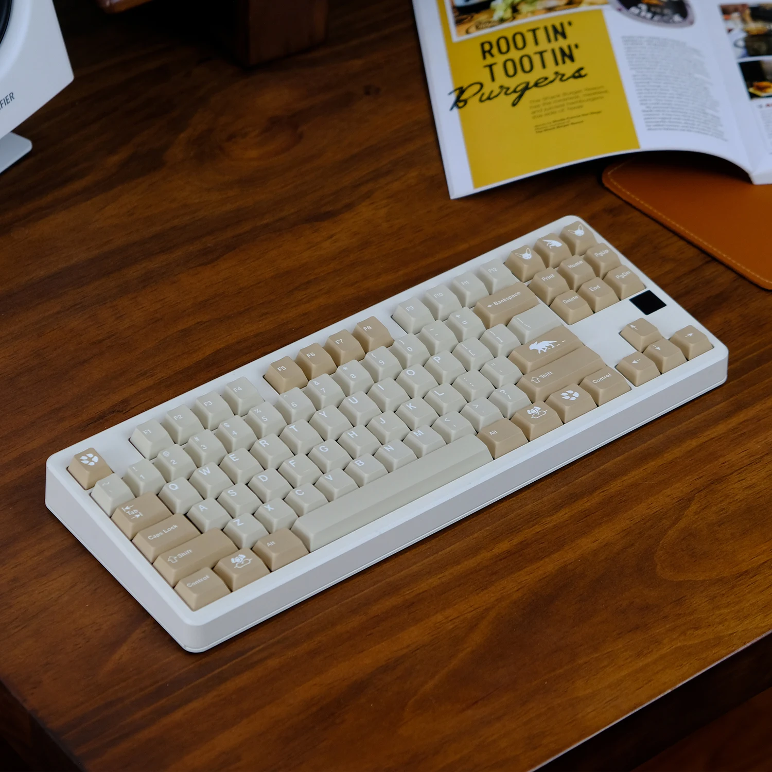 Echome-desert Tema Keycap Grupo 120key Pbt Sandy Simplicidade Cap Teclado Personalizado Keycap Perfil Cherry para Teclado Mecânico