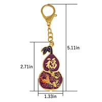 2025 Lucky Bat Gourd Keyring 5 Blessing Wu Lou Keychain 2