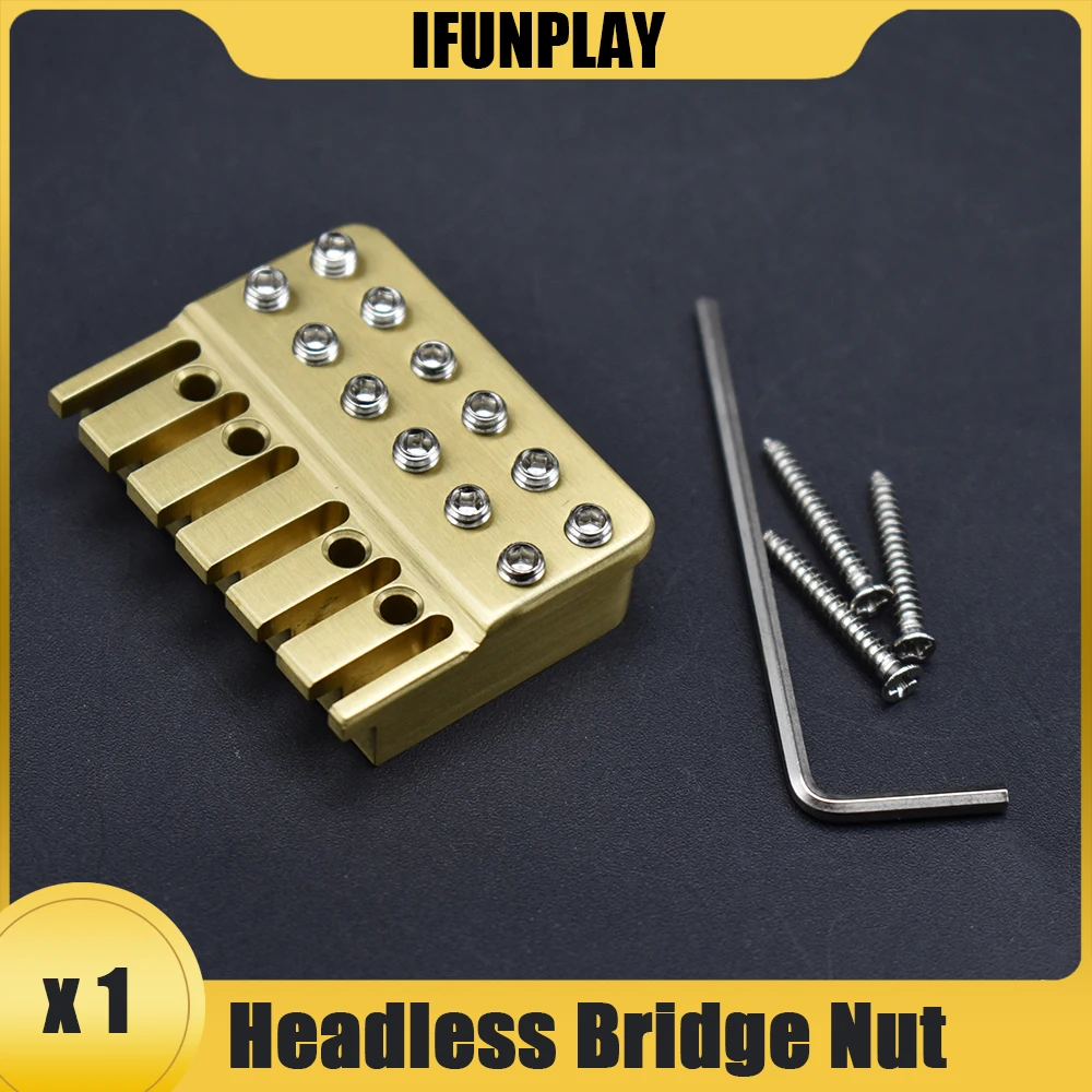BrassHeadlessElectricGuitarStringLockHeadlessGuitarStringLock