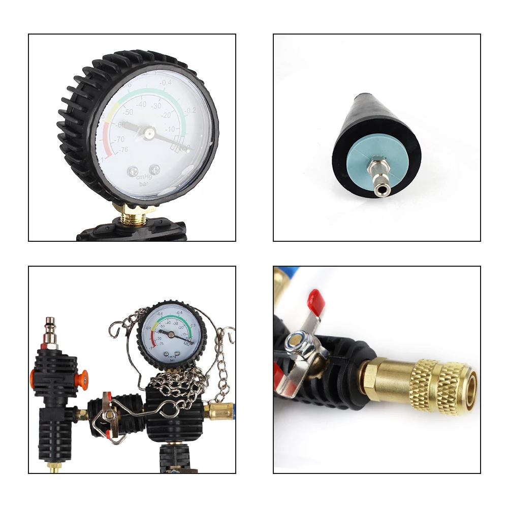 Car Radiator Coolant System Vacuum Purge Water Antifreeze Changer Coolant Refill Tool Kit With Adapter 5
