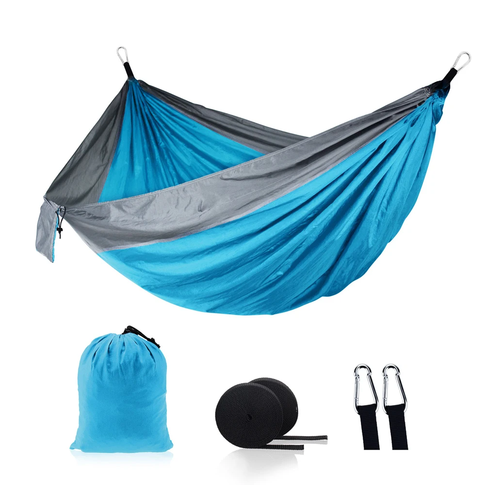 Outdoor Camping Survival Hammock 260*140cm Portable Durable Ultralight Nylon Parachute Hammock For 1-2 Person Hanging bed Travel garden furniture	 Outdoor Furniture