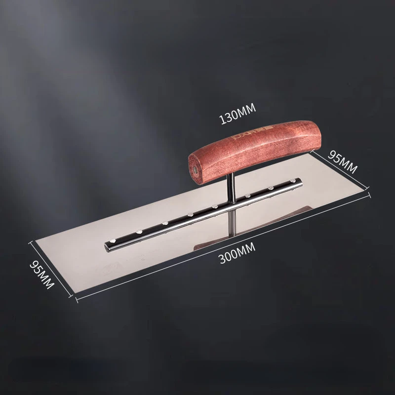 4 Pcs/set Professional Concrete Wooden Handle Plaster Trowel for Wall Plastering Skimming Trowel Building Drywall Tools 5