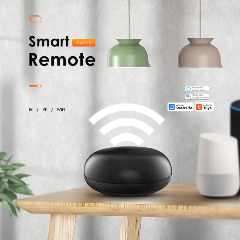 

Tuya Universal WiFi IR RF Remote Controller Smart Life APP Remote Control Works with Alexa Home