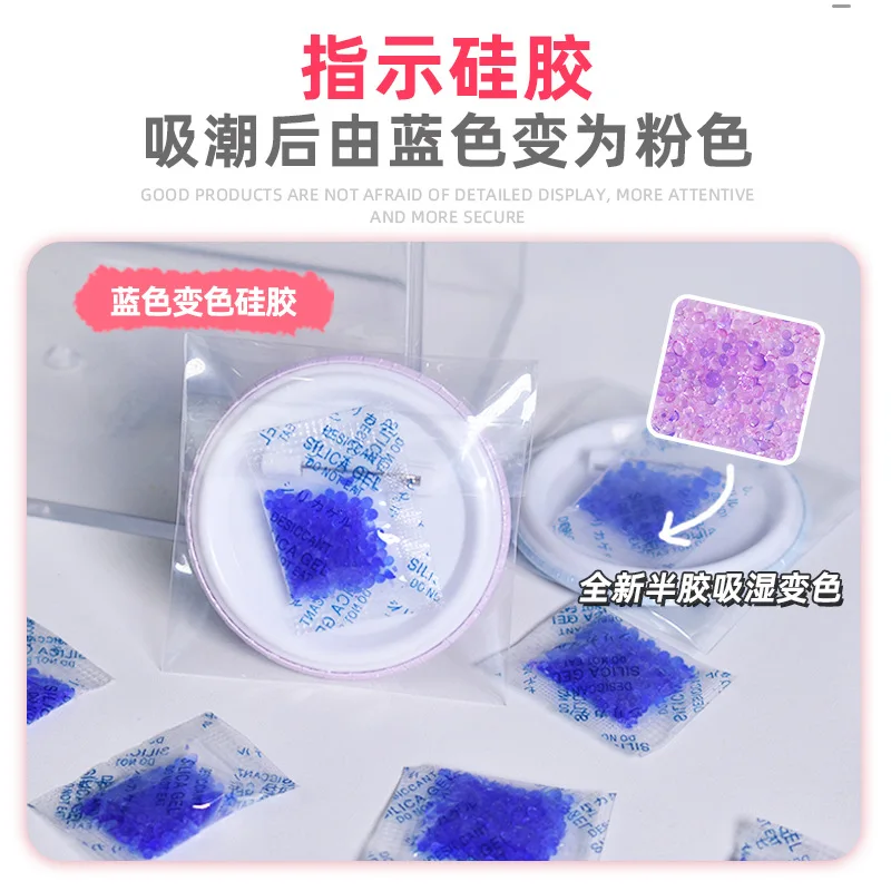 1g/5g 10/20/50/100 bags Blue Silica Discoloration Gel Sachet Desiccant Damp Kitchen Moisture Dehumidifier Absorber Bag Reusable 3
