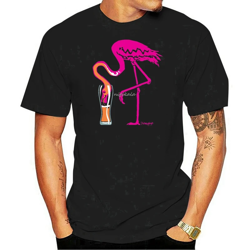 

Flamingo-Ing-Going-Gone! Beer T-shirt Summer Fashion Men's Short Sleeve Tee Shirts