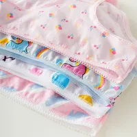 3/6/9/12 pièces/lot culottes en coton filles enfants slips courts sous-vêtements pour enfants enfant dessin animé imprimé Shorts caleçons dentelle culottes 5