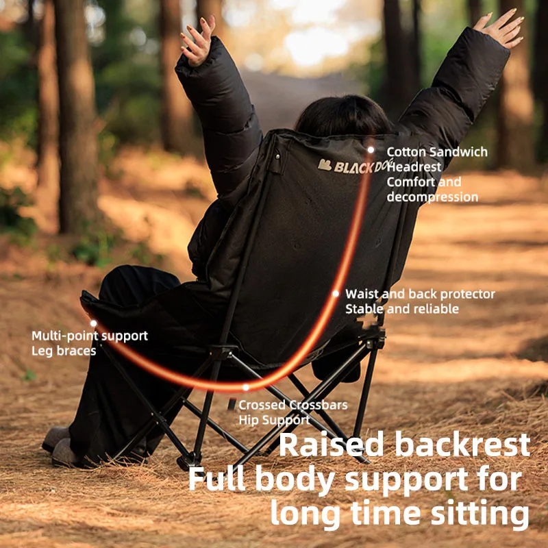 AGCAMP アウトドアチェア ブラック BLACK DOG アウトドアチェア