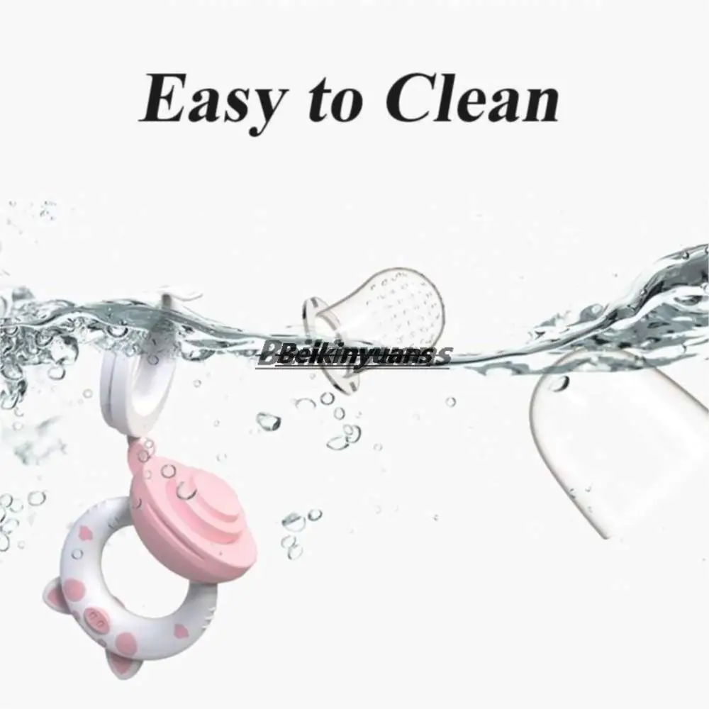 Baby pacifier silicone tooth gum fruits and vegetables bite bag molar stick to eat fruit for newborn baby silicone pacifier