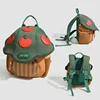 Kid Backpack Cute Mushroom Apple Kindergarten Cartoon Pink Mini Travel Bag Schoolbag Preschool Gift for Toddler Girl Boy 3-6 3