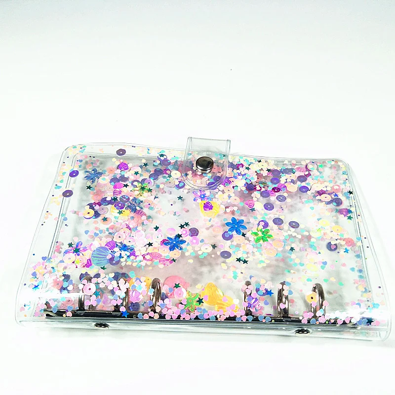 1Pc Colorful Transparent Plastic Clip File Folder A5/A6 Notebook Binder Planner Agenda Notepad Cover Case School Office Supplies