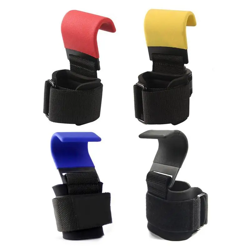 Grip Hook Grips Padded With Wrist Wraps HandBar Powerlifting Gloves