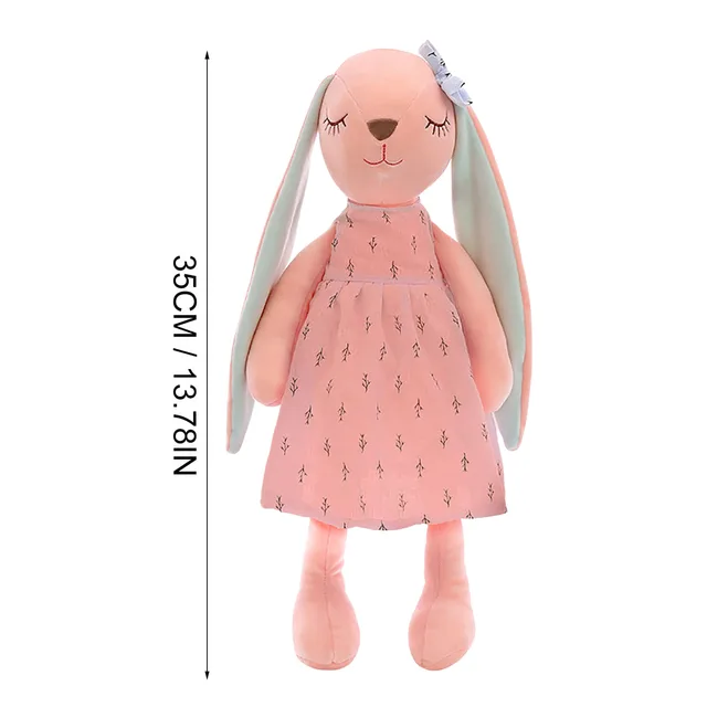 Kawaii Long Ears Bunny Plush Stuffed Toys For Baby Girl Appease Doll Baby Sleeping Toy Soft Plush Toys Stuffed Animals Baby Toys 6