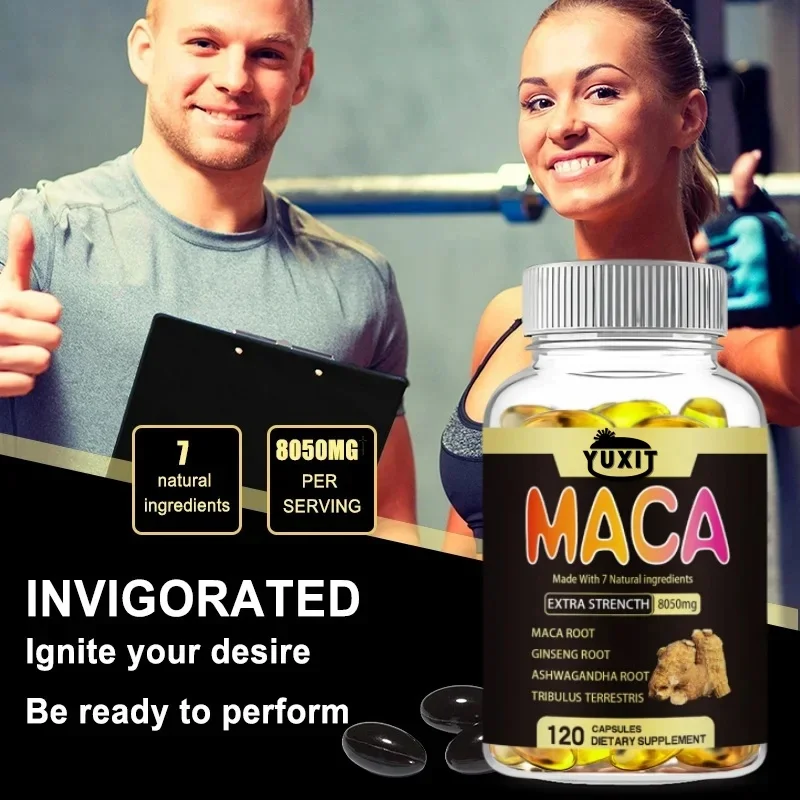 Maca Ginseng Ashwagandha Tribulus 8050mg for Muscle Mass Endurance Vitality