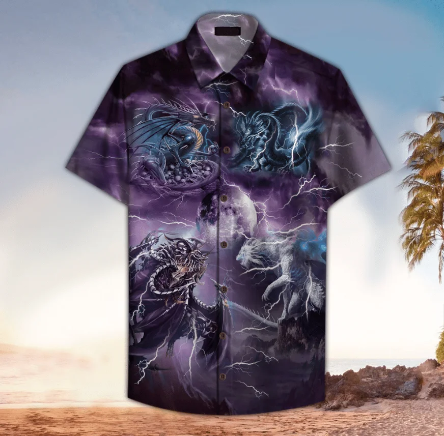 Hawaiian Shirts for Men Cool Angel Statue Print Shirts Beach Short Sleeve Summer Casual Button Up Hawaii