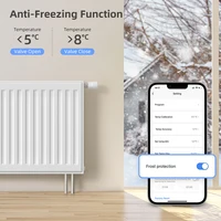 AVATTO Tuya 1-6PCS WIFI TRV Thermostatic Radiator Actuator Valve Smart Temperature Controller Works With Alexa Google Home - Image 5