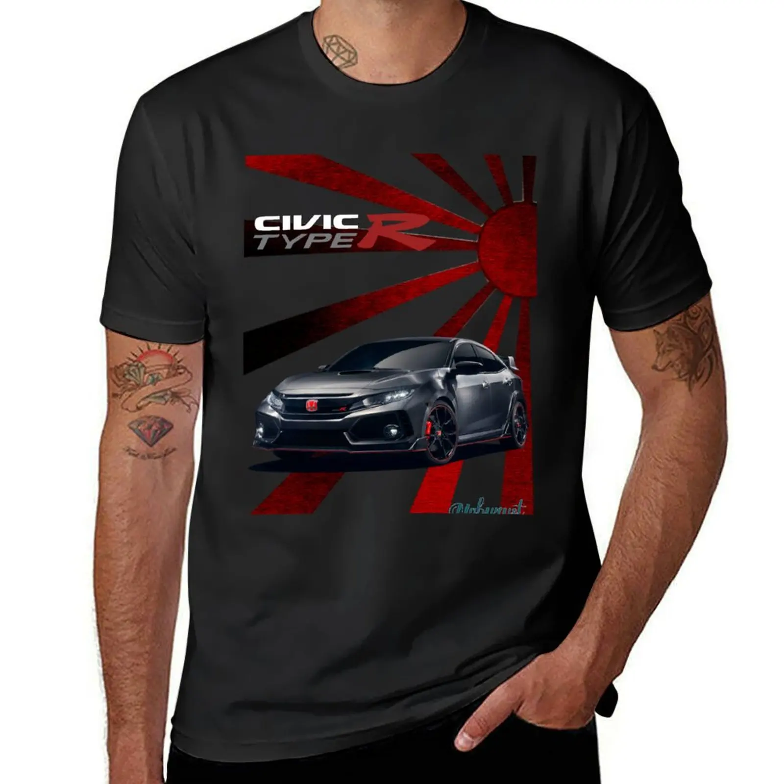 

Civic Type R T-Shirt quick drying boys animal print funnys sublime black t-shirts for men