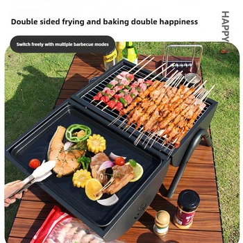 Foldable Dual-Sided BBQ Grill 2