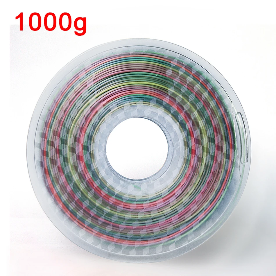 Silk PLA Rainbow 3d Printer Filament 1.75mm  Silky Rich Luster 3D PenPrinting Materials Like Multicolor Ramdon Print Material best plastic for 3d printing 3D Printing Materials