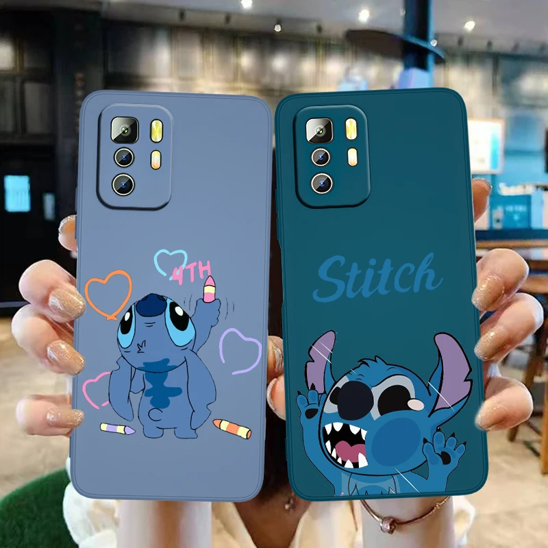 Funda para Xiaomi Redmi Note 10 Oficial de Disney Stitch Azul - Lilo &  Stitch