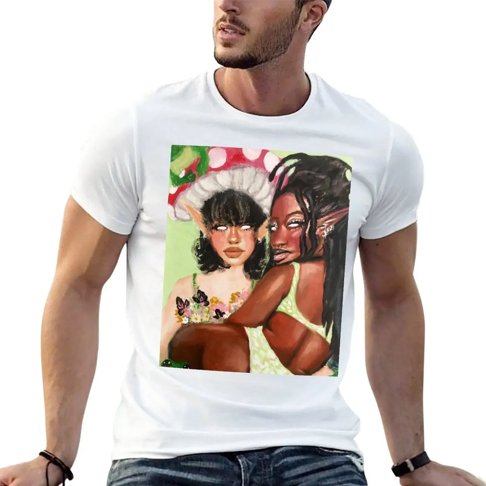 

Cottagecore lovers T-Shirt blanks kawaii clothes Men's cotton t-shirt