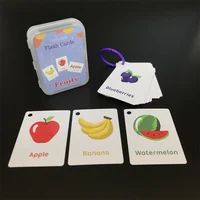 Kid Flash Cards Learning Double Sides With Pictures Alphabets Numbers Colors Early Educational Toys Game Preschool Kindergarten 1