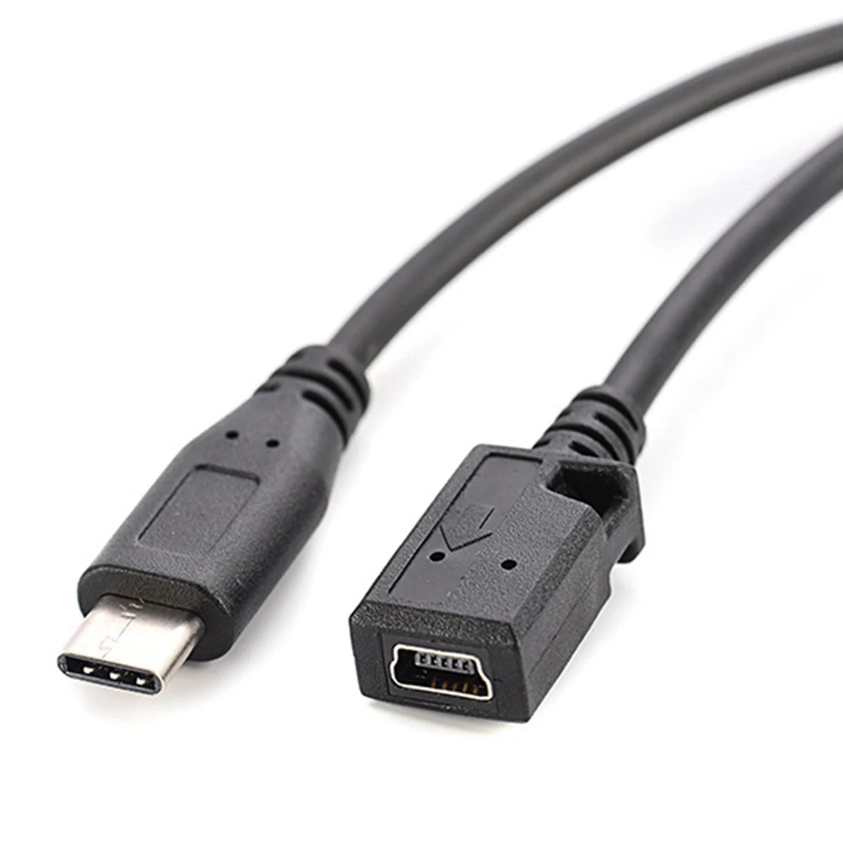 USB 3.1 C 타입 수 플러그-미니 USB 암 어댑터, 데이터 충전기, 싱크 커넥터, 컨버터 케이블 코드, 1 개