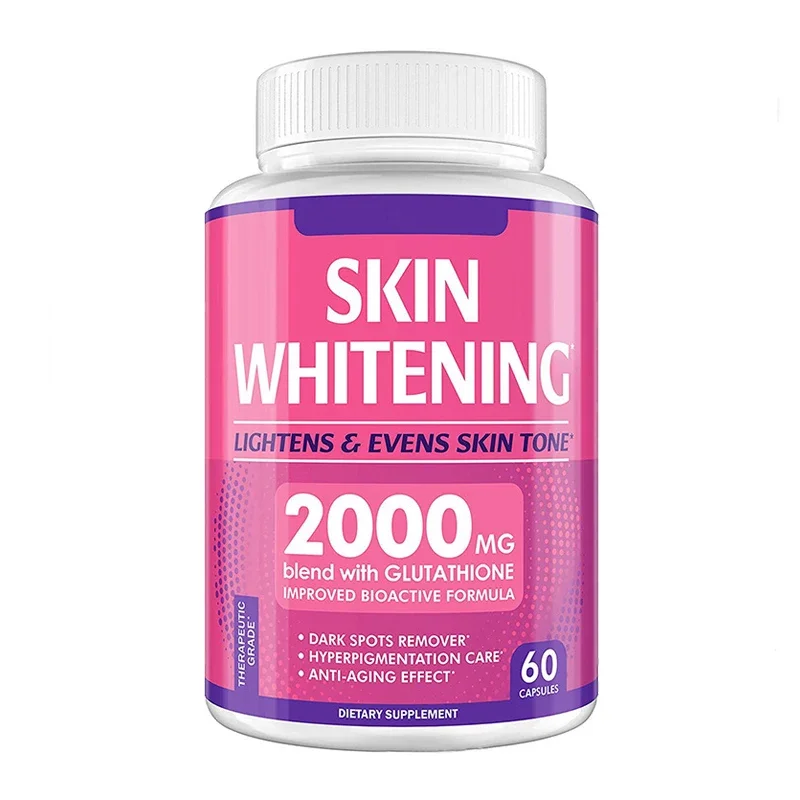 

1 bottle 2000Mg natural whitening effect collagen+glutathione+vitamin C skin face reduce melanin anti-oxidation