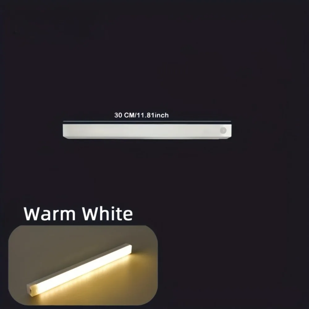 5pcs Set of LED Motion Sensor Cabinet Lights, Used for Cold And Warm Lighting, USB Rechargeable Table Lighting, Suitable for Hom