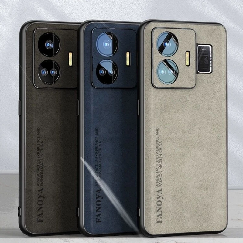Luxury Leather Shockproof Bumper Phone Case with Camera Protection